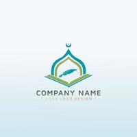 Modern Islamic school vector logo