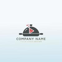 You Tube Channel science and cooking logo vector