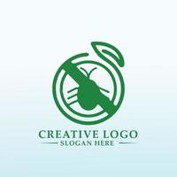 a logo for a new pest control company ant icon vector