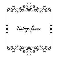 classic vintage frame vector