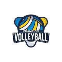 Volleyball Logo, Sport Simple Design, World Sports Tournament Vector, Illustration Symbol Icon vector