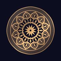 Golden Abstract Colorful Mandala design Background vector