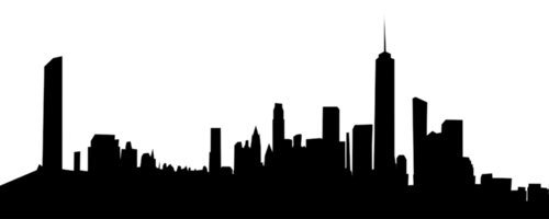 City, background illustration. Black png