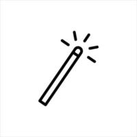 magic wand in flat design style vector