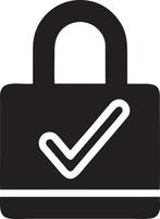 Lock security icon symbol vector image. Illustration of the key secure access system vector design. EPS 10