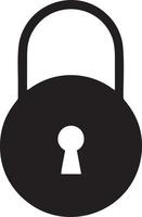 Lock security icon symbol vector image. Illustration of the key secure access system vector design. EPS 10