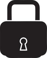 Lock security icon symbol vector image. Illustration of the key secure access system vector design. EPS 10