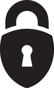 Lock security icon symbol vector image. Illustration of the key secure access system vector design. EPS 10