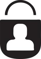 Lock security icon symbol vector image. Illustration of the key secure access system vector design. EPS 10