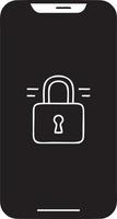 Lock security icon symbol vector image. Illustration of the key secure access system vector design. EPS 10