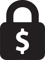 Lock security icon symbol vector image. Illustration of the key secure access system vector design. EPS 10