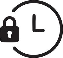 Lock security icon symbol vector image. Illustration of the key secure access system vector design. EPS 10