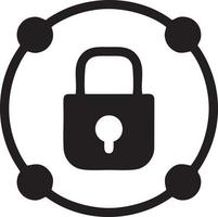 Lock security icon symbol vector image. Illustration of the key secure access system vector design. EPS 10