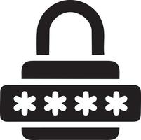 Lock security icon symbol vector image. Illustration of the key secure access system vector design. EPS 10