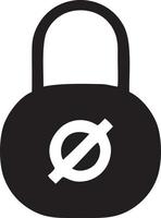 Lock security icon symbol vector image. Illustration of the key secure access system vector design. EPS 10