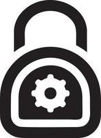 Lock security icon symbol vector image. Illustration of the key secure access system vector design. EPS 10