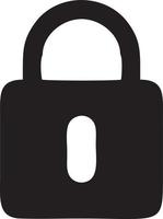 Lock security icon symbol vector image. Illustration of the key secure access system vector design. EPS 10