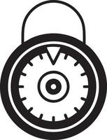 Lock security icon symbol vector image. Illustration of the key secure access system vector design. EPS 10