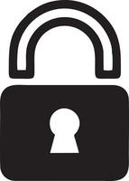 Lock security icon symbol vector image. Illustration of the key secure access system vector design. EPS 10