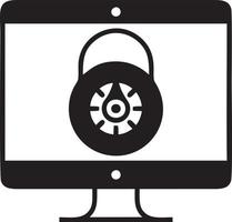 Lock security icon symbol vector image. Illustration of the key secure access system vector design. EPS 10