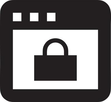 Lock security icon symbol vector image. Illustration of the key secure access system vector design. EPS 10