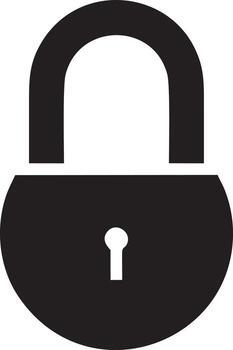 Lock security icon symbol vector image. Illustration of the key secure access system vector design. EPS 10