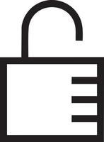 Lock security icon symbol vector image. Illustration of the key secure access system vector design. EPS 10