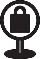 Lock security icon symbol vector image. Illustration of the key secure access system vector design. EPS 10