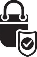 Lock security icon symbol vector image. Illustration of the key secure access system vector design. EPS 10