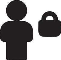 Lock security icon symbol vector image. Illustration of the key secure access system vector design. EPS 10