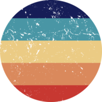 Retro Sunset vintage Colorful png