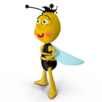 linda gracioso abeja personaje png