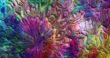 Colorful gradient background. Multicolored gradient blurred texture. Abstract twisted colors. Fractal motion graphic. Abstract geometric background, Liquid wavy background video