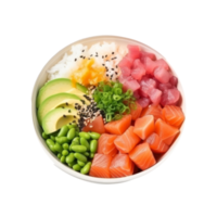 Poke bowl isolated png