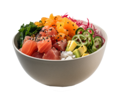 Poke bowl isolated png