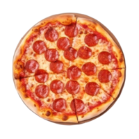 Hot pizza isolated. png