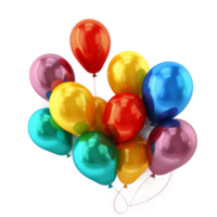 cumpleaños globos aislado. png