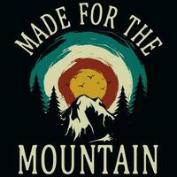 Mountain adventures tshirt design vector