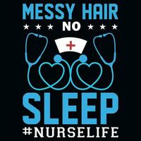 Nurse tshirt design vector