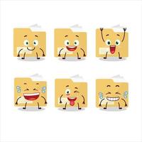 Cartoon character of file folder with smile expression vector