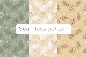 Seamless pattern of camomiles vector