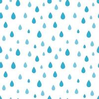rainy seamless pattern isolated on white background vector