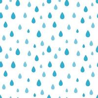 rainy seamless pattern isolated on white background vector