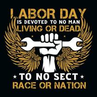 Labor day graphics tshirt design vector