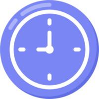 Flat wall clock icon png