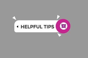 helpful tips vectors.sign label bubble speech helpful tips vector