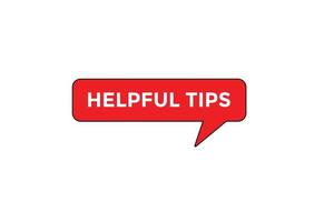 helpful tips vectors.sign label bubble speech helpful tips vector