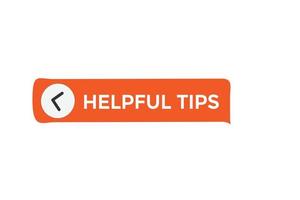 helpful tips vectors.sign label bubble speech helpful tips vector