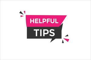 helpful tips vectors.sign label bubble speech helpful tips vector