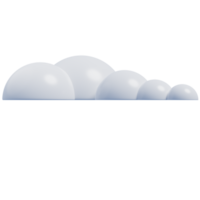 Weiß 3d wolken.weich runden Karikatur flauschige Wolken Symbol. 3d machen Illustration png